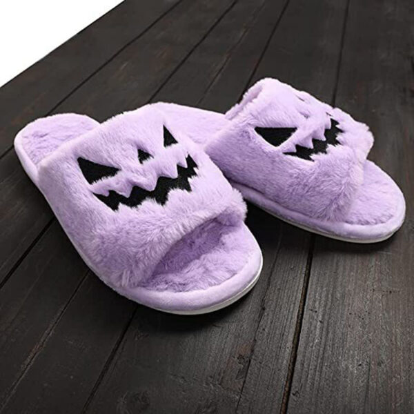 Halloween Shoes Winter Cute Warm Home Slippers Women - Image 3