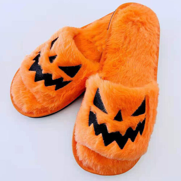 Halloween Shoes Winter Cute Warm Home Slippers Women - Image 7