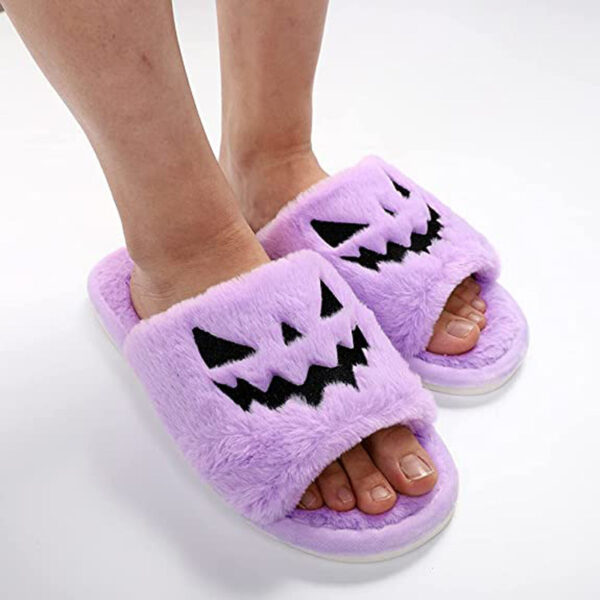 Halloween Shoes Winter Cute Warm Home Slippers Women - Image 2